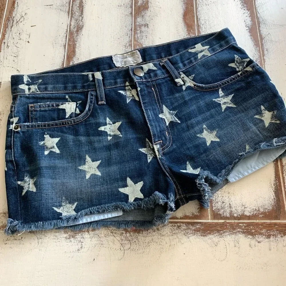 Current/Elliott star boyfriend denim short size 28